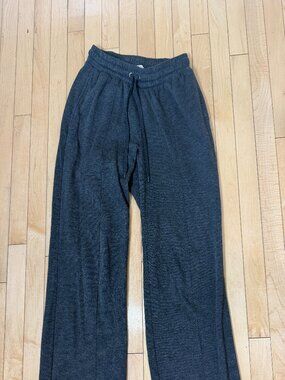 RAE DUNN Charcoal Grey Wide Leg Sweat Pants Size XS